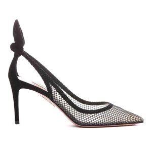 Aquazzura Black Bow Tie Pumps 105